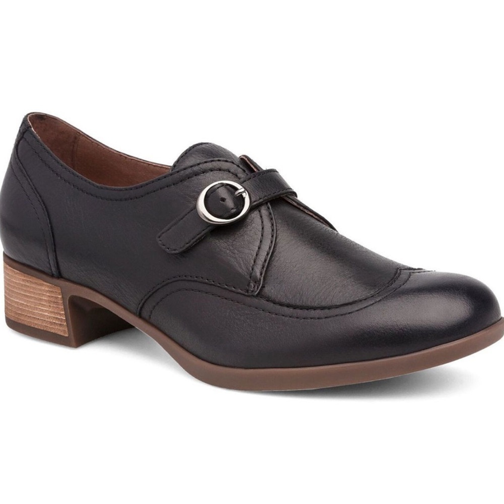 Dansko Women's Livie Slip On Black Burnished Size 39 8 Women’s Comfort